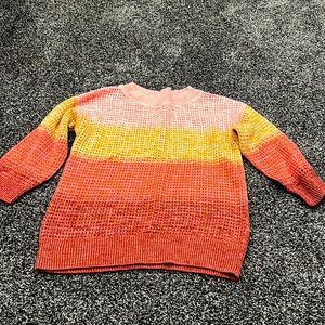 Ombre gap sweater